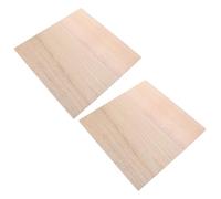 2pcs Wood Veneer Shelf Boards 30x30cm 1.2cm Thick Unfinished Planks | Khaki Solid Wood Veneer Laminate, Warp-resistant Support, Smooth Straight Edges, Suitable for Cabinet Panels and Living