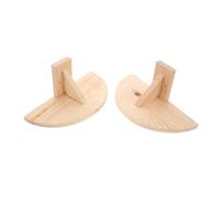 2Pcs Wooden Bird Perch Stand for Cage Soft Wood Platform for Parrots Pigeons Small Pets Multipurpose Resting Training Rack Easy to Clean Birdcage Accessories