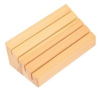 2pcs Wooden Card Holder Tray Stand for Game Cards, Khaki Wood Display | Multi Functional Design, Smooth Seamless Finish, Protects Belongings, Showcasing Items, Versatile Fashionable Style