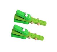2Pcs Wooden Castanet Musical Instrument Educational Plaything for Rhythm and Sound Development