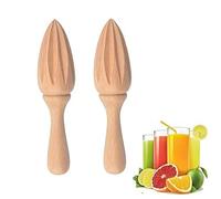 2Pcs Wooden Citrus Juicer - Handheld Manual Lemon/Orange Reamer | Portable Fruit Squeezer Tool for Home, Cafe and Bar,Kitchen Utensils, Bartender Accessories