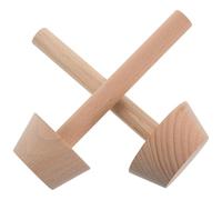2pcs Wooden Egg Tart Mould for Baking, Reusable Pressing Tool
