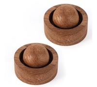 2pcs Wooden Essential Oil Diffuser, Walnut Wood Compact Reusable Passive Aromatherapy Scent Diffuser for Home Office Car Desk Bedroom & Small Spaces Decoration & Gift