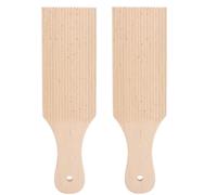 2pcs Wooden Gnocchi Board, Adding Texture Pasta Shaper Pasta Making Tools Butter Board for Lovers