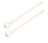 2pcs Wooden Gong Mallets Rubber-head Percussion Hammers