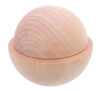 2pcs Wooden Half Round Pottery Tool Ceramic Clay Press Mold | Khaki Colour Handheld Texture Creation Tool, for Hobby Potters and DIY Enthusiasts, for Ceramic Bowls and Plates
