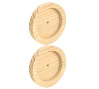 2pcs Wooden Hamster Food Bowl for Pet Cage Feeding