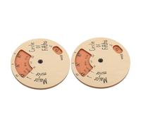 2pcs Wooden Melody Wheel Music Exploration Tool for Musicians