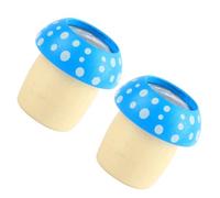 2pcs Wooden Mushroom Kaleidoscope with Geometric Shape and Beautiful Pattern, Smooth Polished Surface, Educational to Develop Creativity and Inspire Curiosity