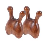 2pcs Wooden Nose Scraper Facial Tool for Gua Sha Scalp Care | Smooth Polished Finish, Simple Handheld Use, Suited to Home Self Care and Travel Routines