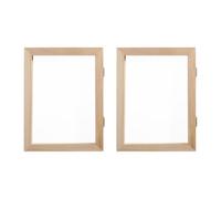 2Pcs Wooden Paper Making Molds Screen Handmade Crafting Frame for Recycled Paper Art Projects and Creative Gift Giving Educational Making Mold