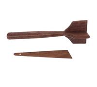 2pcs Wooden Potato Masher, Handheld Teak Kitchen Tool for Manual Mashing | Ergonomic Handle, Rounded Edges, Smooth Finish, Versatile Helper for Chicken, Puree, or Everyday Cooking