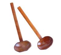 2pcs Wooden Ramen Spoon 8 Inch Long Handle Japanese Handcrafted Soup