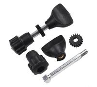 2PCS Wooden Router Base for Electric Trimmer, Metal and Plastic Milling Machine Attachment with Gear Screw, 7.1cm Black Replacement Accessory for Accurate Edge Trimming and Woodworking