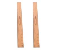 2pcs Wooden Ruler for Quilting and Sewing Beginners with Dual Scales