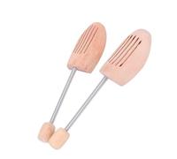 2Pcs Wooden Shoe Tree Keeper with Spring Column, Shoe Shaper for Preventing Deformation and Wrinkles, Suitable for Men Women, Ideal for Storage (37 38)