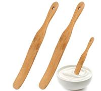 2Pcs Wooden Spatula for Cooking Skinny Spurtle for Sourdough Starter Sourdough Spurtles Dough Stir with Hanging Holes Kitchen Tools Sourdough Stirring Stick Sourdough Spatula Wooden Cooking Utensils