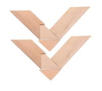 2Pcs Wooden T Shape Jigsaw Puzzle for Cognitive Development for Fun Brain Teaser for Learning Shapes and Math Skills Beech Design