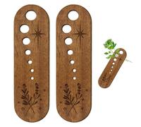 2Pcs Wooden Vegetable Leaf Separator, Pottery Herb Stripper Tool Supplies, Fun Kitchen Gadgets, Exquisite Herb Stripper Bowl Gifts for The Kitchen Suitable for Home Use & Chefs