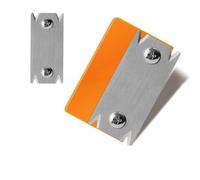 2Pcs Woodworking Edge Trimmer & Edge Banding Cutter, Orange Manual Portable Chamfering Tool with Anti-Slip Grip & Stainless Steel Blade for Wood, PVC, ABS, Veneer Trimming & Deburring