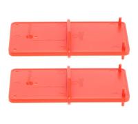 2pcs Woodworking Hinge Hole Locator Drill Guide for Cabinet Doors | Plastic Pocket Tool, Two Diameter Settings, Quick Hinge Marking, Orange Finish for Cabinet Fitting