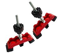 2Pcs Woodworking T-Track Clamp Plastic Hold Down with Rotatable Knob for Secure Fixing in CNC Router and Metal Working Tasks