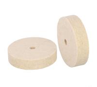 2pcs Wool Felt Polishing Wheel for 3 inch 75mm Angle Grinder Buffing Pad Disc for Stainless Steel Copper Aluminum Glass Ceramics Marble
