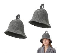 2PCS Wool Sauna Hat for Men Women,Thick Sauna Hats Accessories,Steam Cap