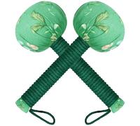 2pcs Wormwood Massage Hammer Long-Handled Back Health Hammer Manual Meridian Patting Massage Hammer for Lymphatic Drainage