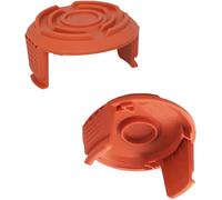 2PCS Worx WA0004/WA0010 Strimmer Spool Cover Set - Replacement Caps for WG150E-WG169E Series Grass Trimmers - Durable Plastic Trimmer Spool Protectors