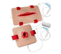 2Pcs Wound Care Wound Models, Bleed Control Tourniquet Trainer Models, Trauma Hemostasis Education Training Model for Medical Classes