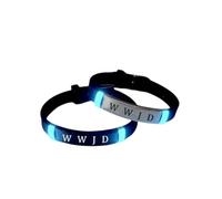 2pcs WWJD Glow in The Dark Bracelets, Religious Inspirational Christian Gift for Women Men, What Would Jesus Do Silicone Sport Wristbands