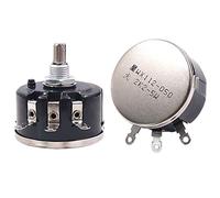 2PCS WX112 3W WireWound Potentiometer Single Turn Universal Variable Resistor 100-47K Ohm 3Pin DIY Shaft Potentiometers Kit Electromechanical components (Size : 220 Ohm)