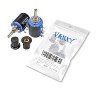2PCS WXD3-12 1W 100 Ohm Multi-Turn Wirewound Potentiometer Rotatable Wire Wound Potentiometer with Knob hat