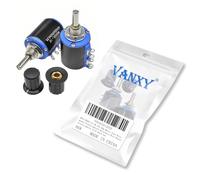 2PCS WXD3-12 1W 470 Ohm Multi-Turn Wirewound Potentiometer Rotatable Wire Wound Potentiometer with Knob hat