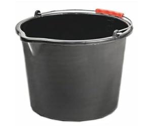 2pcs X 12L Black Bucket - versatile and durable container suitable for a wide range of household, gardening, and industrial applications.