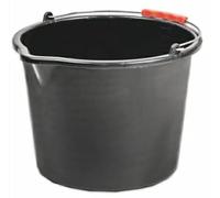 2pcs X 16L Black Bucket - versatile and durable container suitable for a wide range of household, gardening, and industrial applications.