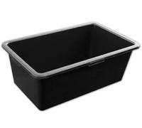 2pcs X 40L Rectangular Mixing Tub, PVC Mixing Tub - Multi-Purpose Container for Cement, Mortar, Plaster, Storage, Gardening, and DIY - Durable & Easy to Clean with Ergonomic Grip Edges