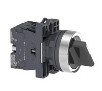 2pcs XA2ED25 Selector Switch - Ø22mm Standard Handle - 2 Positions - 1NO+1NC for Industrial Applications