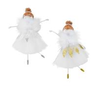2pcs Xmas Ballerina Girl Doll Hanging Decor for Christmas Tree