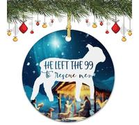 2Pcs Xmas Hanging He Left The 99 To Rescue Me Decoration