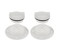 2pcs Yacht Drain Plug for Quick Water Evacuation, White Nylon | Tool-free Removal, Corrosion Resistant, for Bilge Fittings, Rough Sea Conditions, Yacht Deck Use