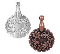 2PCS Yarn Cutter Pendant, Antique Thread Cutter for Crochet Accessories and Gadgets, Round Shape Metal Cutters for DIY Sewing Tools, Quilting Knitting Supplies