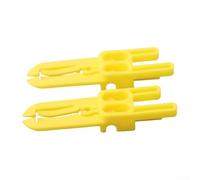 2pcs Yellow ABS Bike Brake Pad Spacers for Caliper | ABS plastic, prevents piston damage, ideal for shipping, yellow visibility, caliper protection