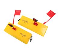 2pcs Yellow ABS Planer Boards for Boat Trolling | Lightweight side spreaders for inshore dragging, bright finish aids visibility, suited to freshwater or offshore use