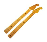 2pcs Yellow Guitar Neck Piece 22 Frets 25.5" Maple Fingerboard Inlaid Dots