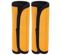 2pcs Yellow Polyester Barbell Pad for Hip Thrusts, Anti Slip Grip | Convenient Fixation, Comfortable Palm Support, for Horizontal Bars and Barbells in Gym Power Lifting