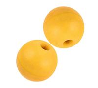 2pcs Yellow PVC Fishing Buoy Marker for Gill Nets and Kayak Anchors | Impact Resistant, Stable Buoyancy, Lightweight, Easy Installation, Smooth Surface, UV Resistant for Deep Sea Saltwater Use