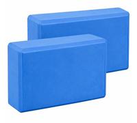 2Pcs Yoga Blocks - Anti-Slip Foam Gym Bricks for Pilates, Stretching & Fitness | Lightweight, Durable & Travel-Friendly Yoga Accessories for Exercise & Practice (Blue)