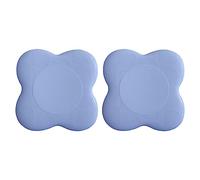 2Pcs Yoga Knee Pads PU Balance Cushion Pilates Kneeling Pad for Hands Elbows Joint Support Non Slip 9.25x6.89x0.87inch- Blue